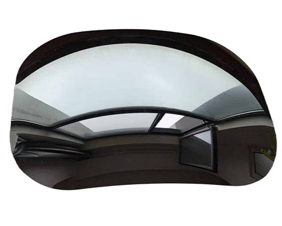 Mirror glass material calottes plate sheet
